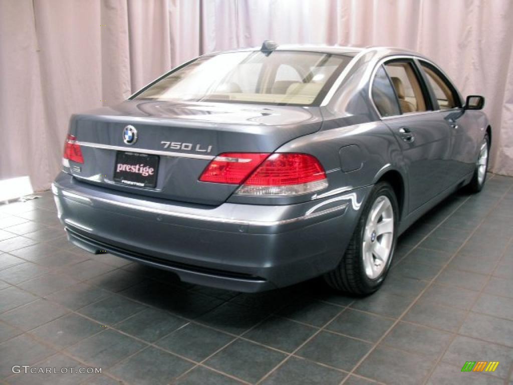 2007 7 Series 750Li Sedan - Michigan Blue Metallic / Beige photo #2