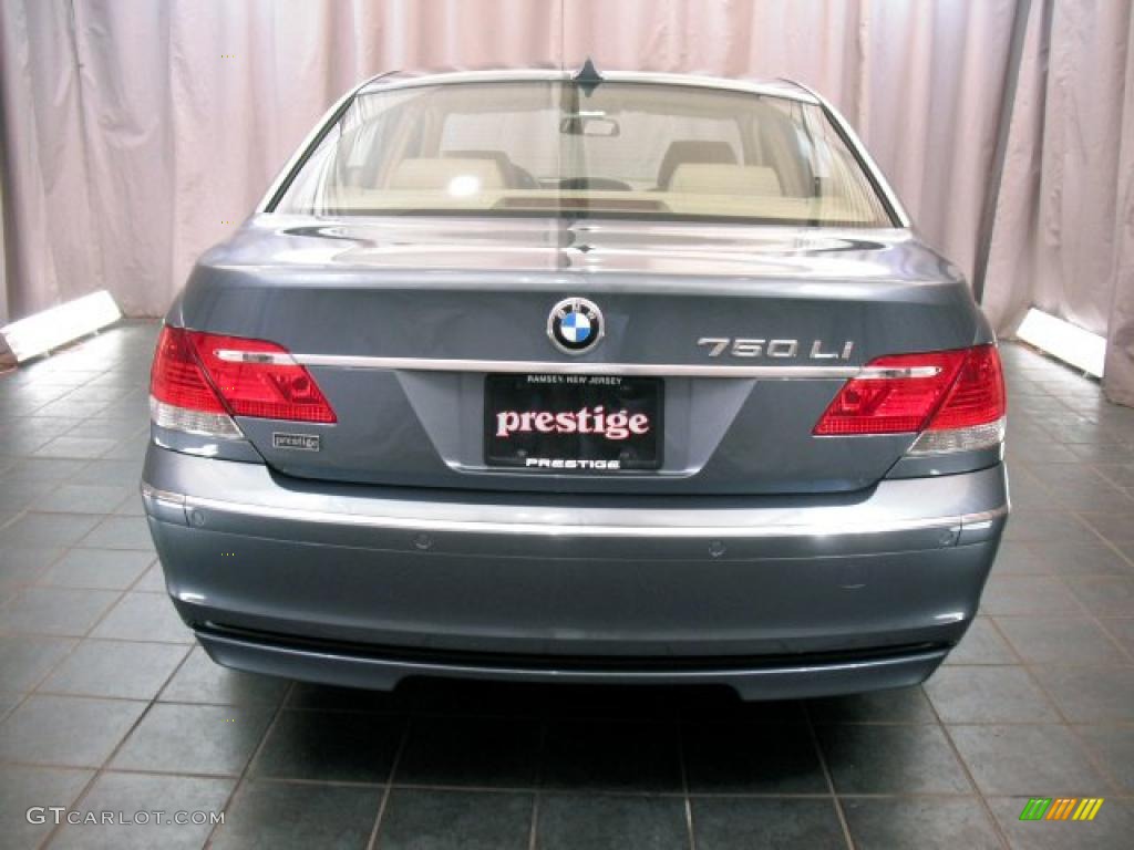 2007 7 Series 750Li Sedan - Michigan Blue Metallic / Beige photo #3