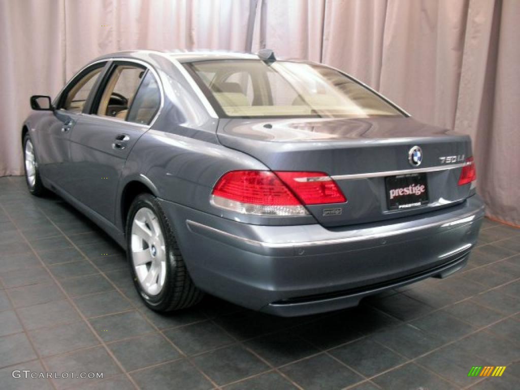 2007 7 Series 750Li Sedan - Michigan Blue Metallic / Beige photo #4