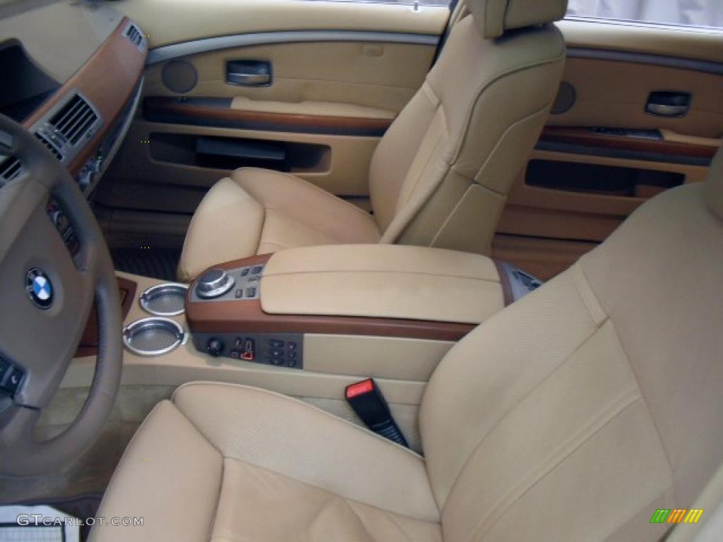 2007 7 Series 750Li Sedan - Michigan Blue Metallic / Beige photo #14
