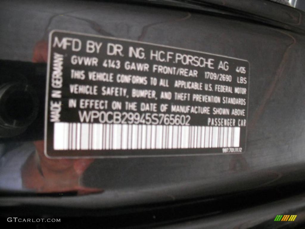 2005 911 Carrera S Cabriolet - Atlas Grey Metallic / Black photo #6