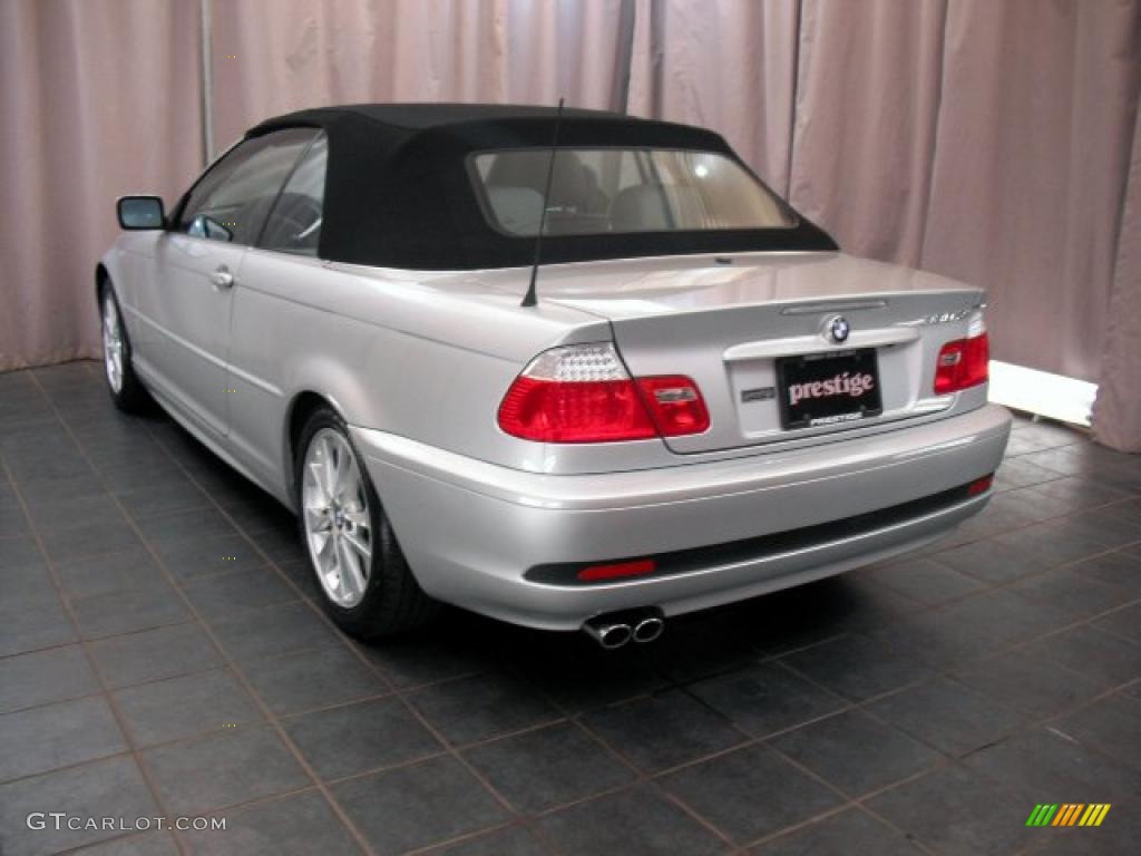 2005 3 Series 330i Convertible - Titanium Silver Metallic / Grey photo #4