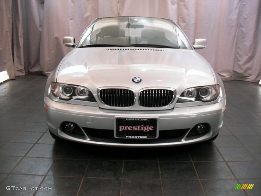 2005 3 Series 330i Convertible - Titanium Silver Metallic / Grey photo #7