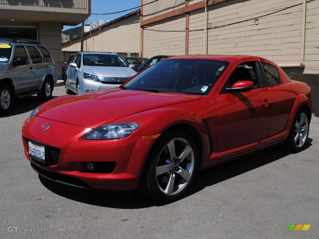 2004 RX-8 Grand Touring - Velocity Red Mica / Black/Red photo #3