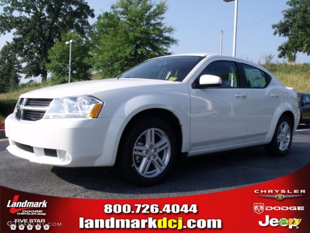 2010 Avenger R/T - Stone White / Dark Slate Gray photo #1