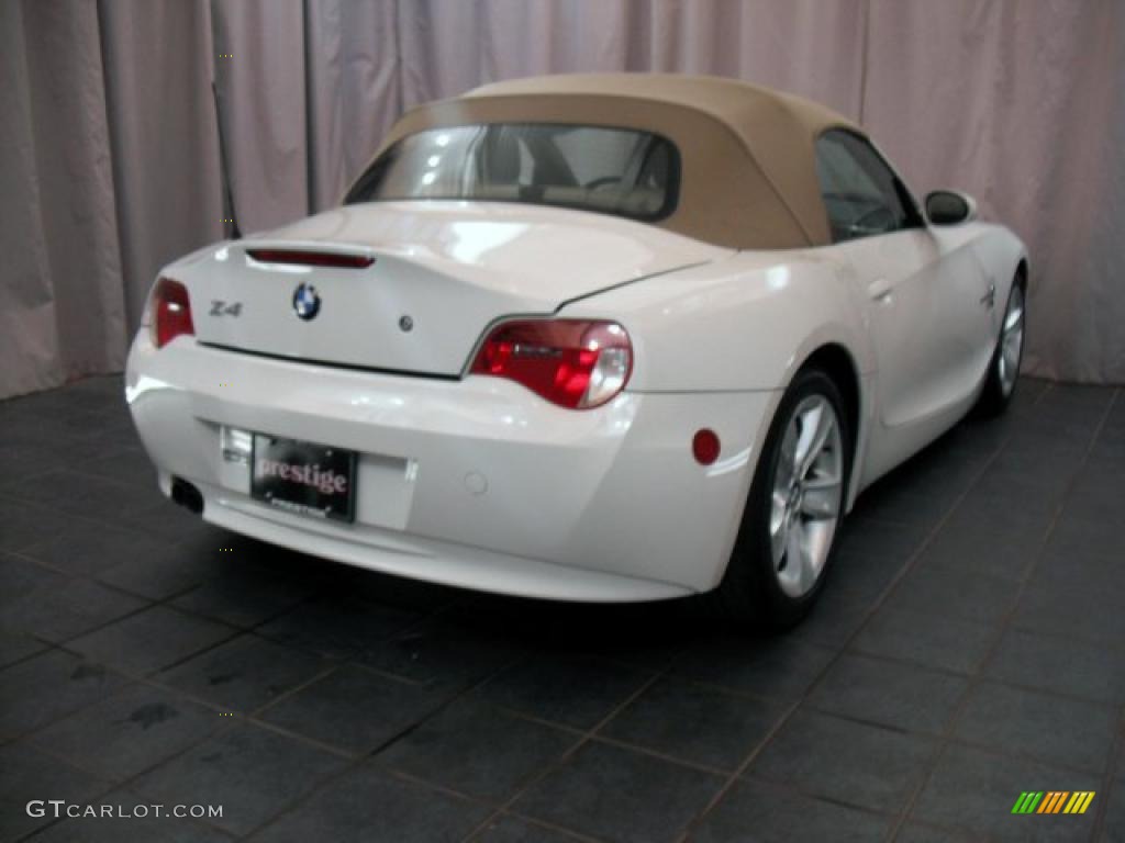 2006 Z4 3.0i Roadster - Alpine White / Beige photo #2