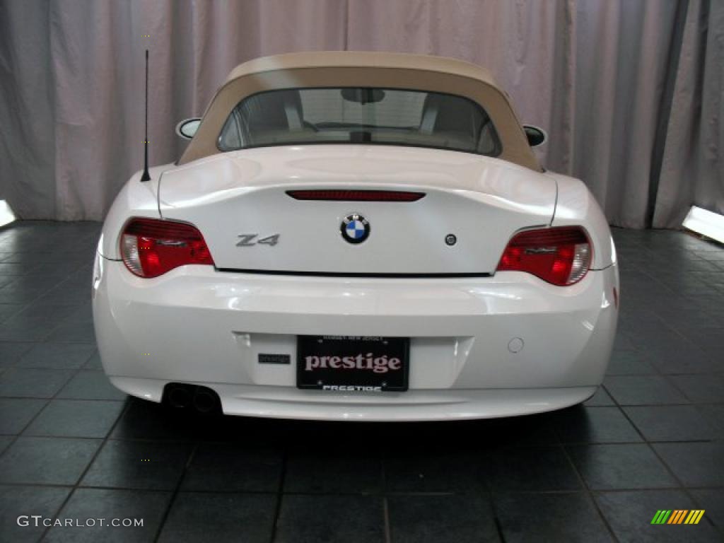 2006 Z4 3.0i Roadster - Alpine White / Beige photo #3