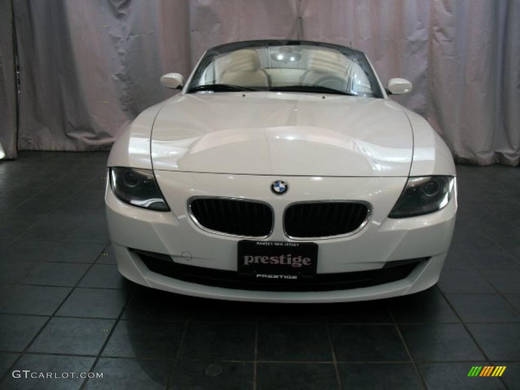 2006 Z4 3.0i Roadster - Alpine White / Beige photo #7