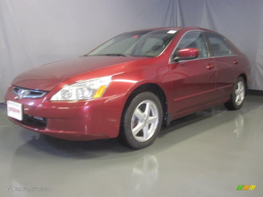 2005 Accord EX Sedan - Redondo Red Pearl / Black photo #1