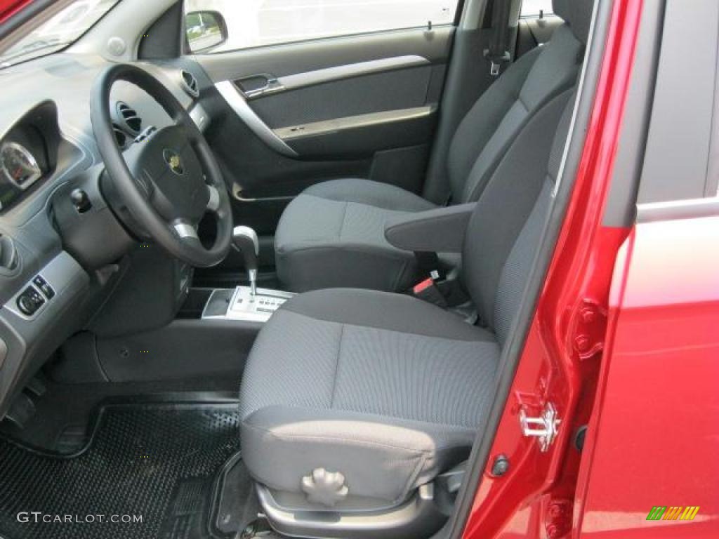 2010 Aveo LT Sedan - Sport Red / Charcoal photo #4