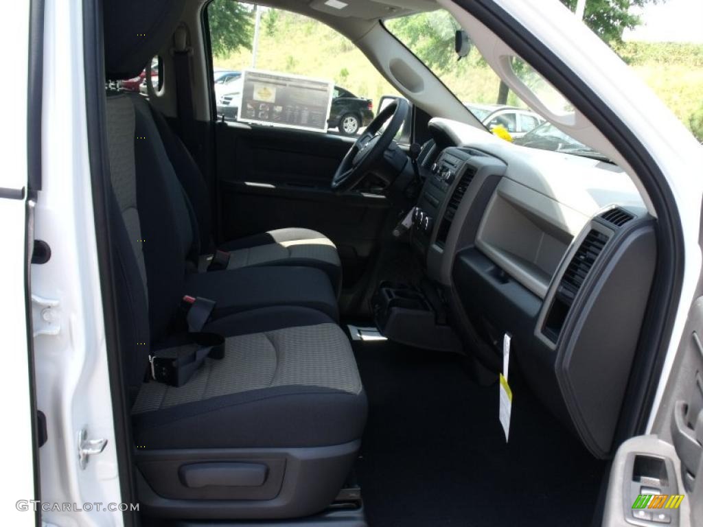 2010 Ram 1500 ST Quad Cab - Stone White / Dark Slate/Medium Graystone photo #8