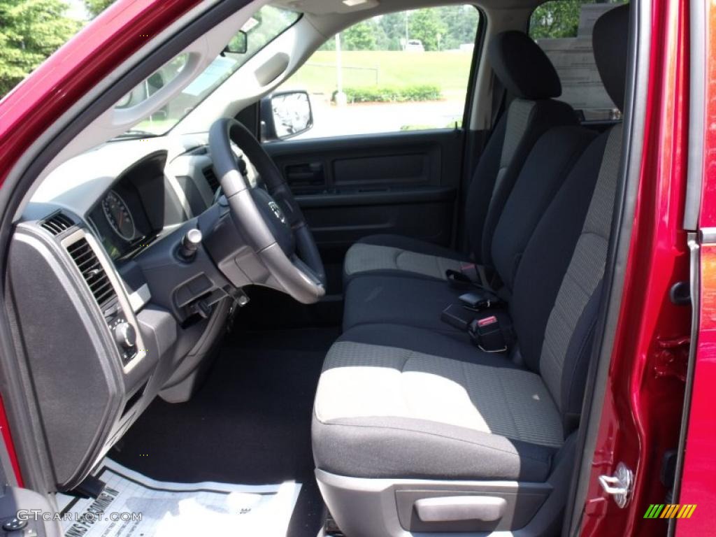 2010 Ram 1500 ST Quad Cab - Inferno Red Crystal Pearl / Dark Slate/Medium Graystone photo #6