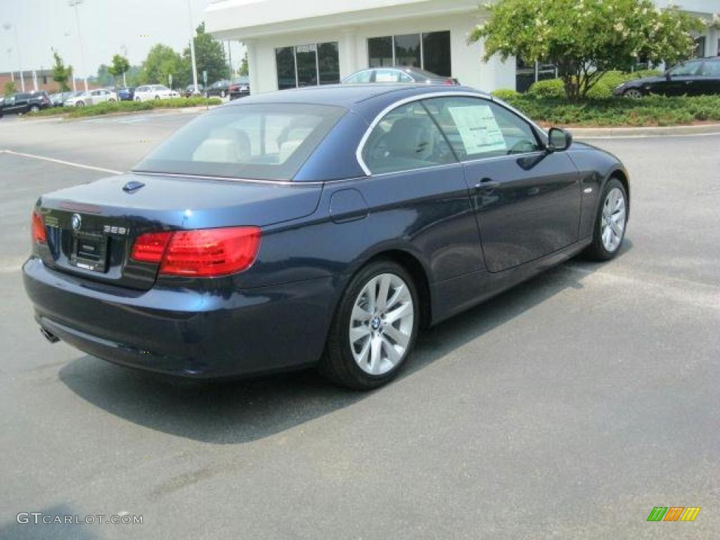 2011 3 Series 328i Convertible - Deep Sea Blue Metallic / Oyster/Black Dakota Leather photo #2