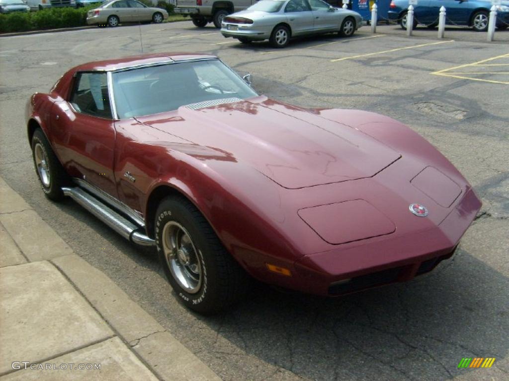 1974 Corvette Stingray Coupe - Medium Red Metallic / Black photo #6