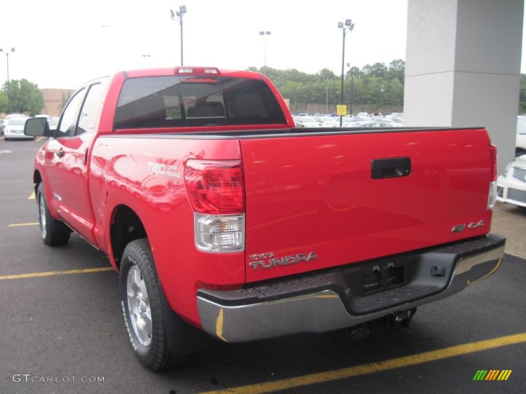 2010 Tundra TRD Double Cab 4x4 - Radiant Red / Sand Beige photo #5