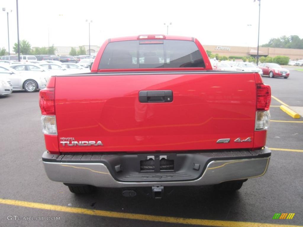 2010 Tundra TRD Double Cab 4x4 - Radiant Red / Sand Beige photo #8