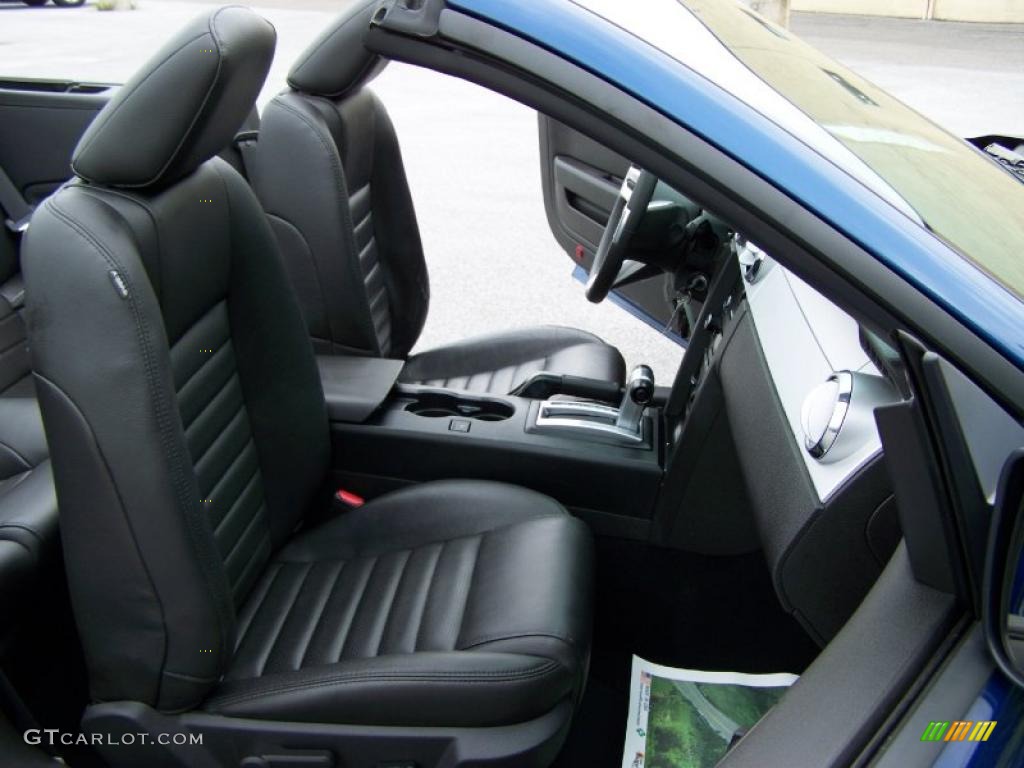 2009 Mustang GT Premium Convertible - Vista Blue Metallic / Dark Charcoal photo #16