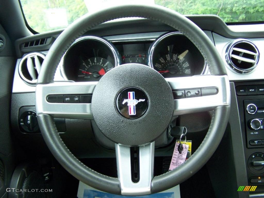 2009 Mustang GT Premium Convertible - Vista Blue Metallic / Dark Charcoal photo #21