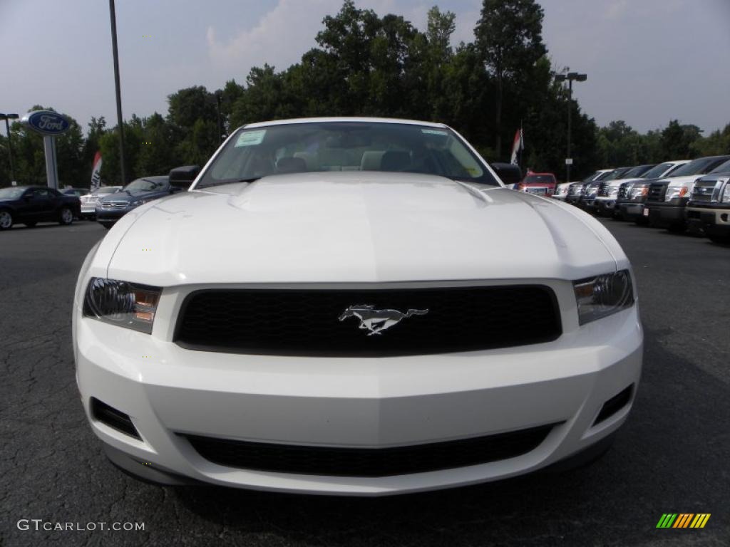 2011 Mustang V6 Premium Coupe - Performance White / Stone photo #7