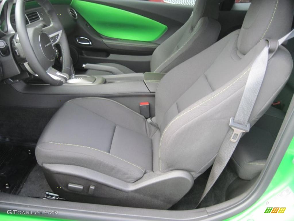 2010 Camaro LT Coupe Synergy Special Edition - Synergy Green Metallic / Black/Green photo #12
