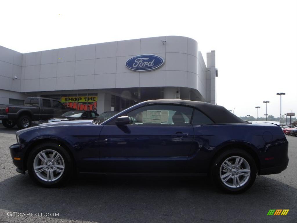 2011 Mustang V6 Convertible - Kona Blue Metallic / Charcoal Black photo #5