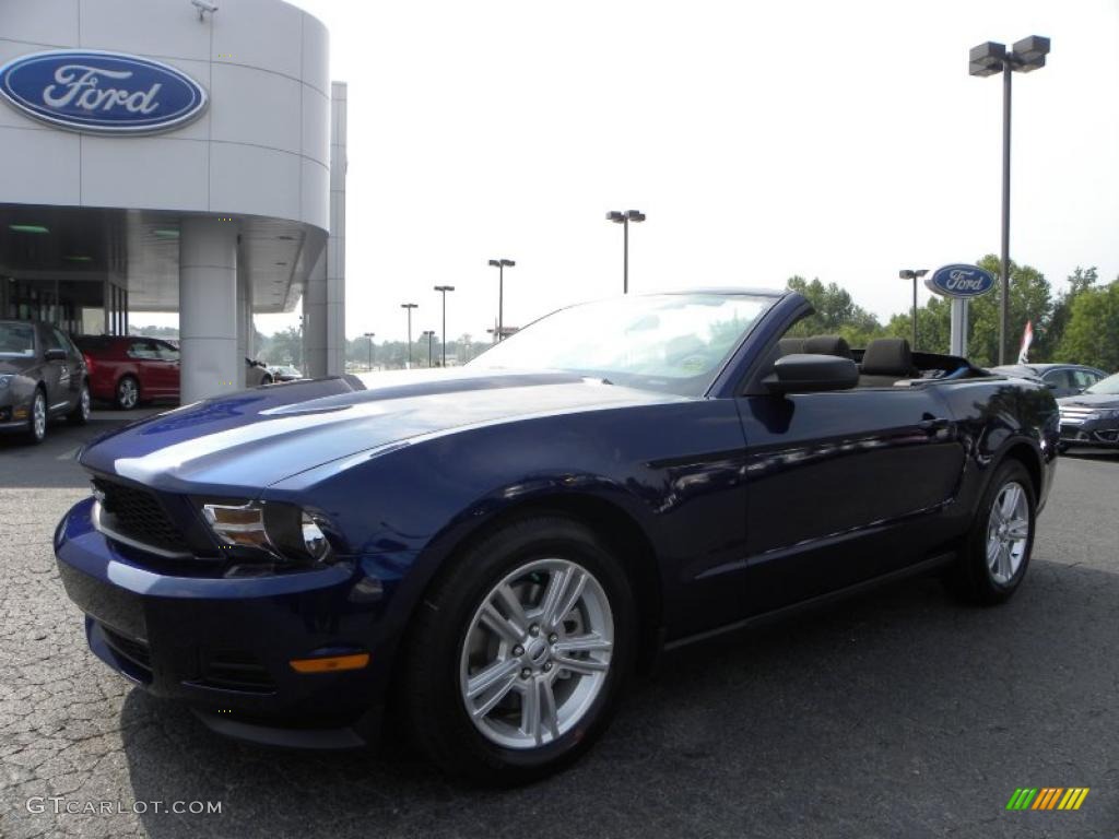 2011 Mustang V6 Convertible - Kona Blue Metallic / Charcoal Black photo #27