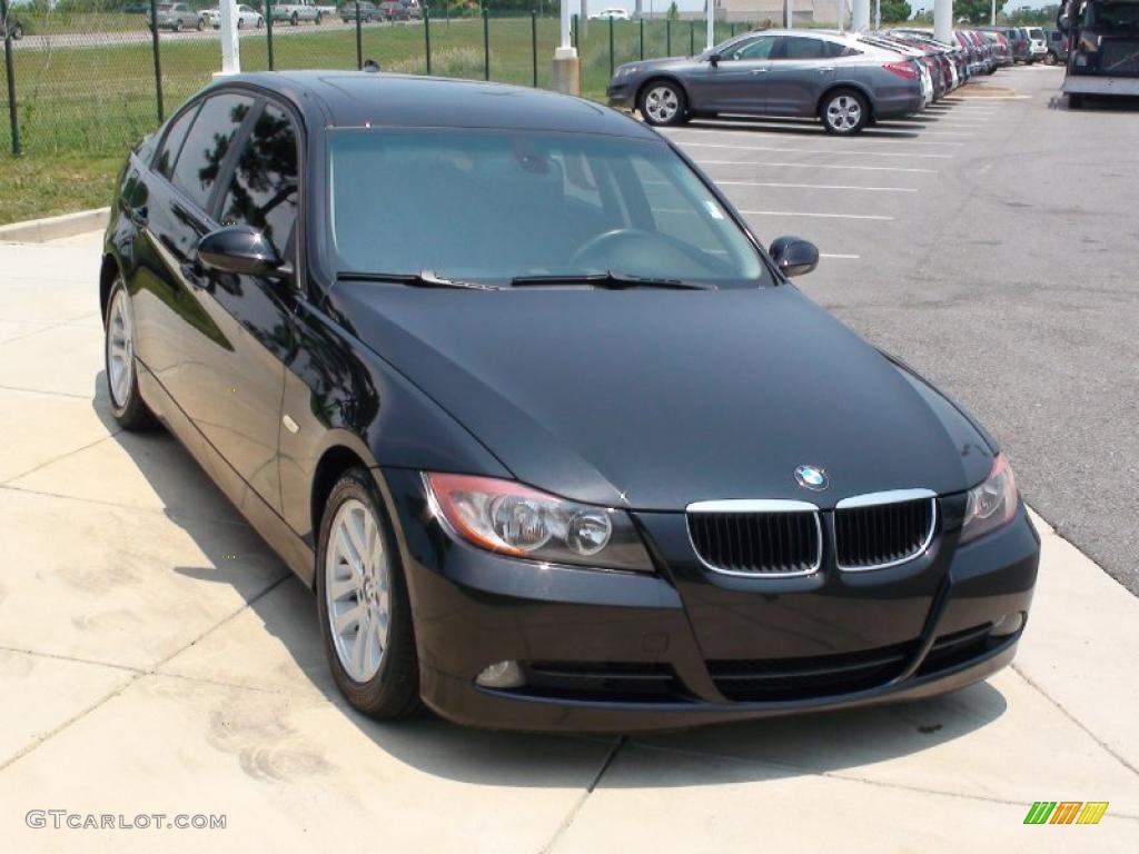 2006 3 Series 325i Sedan - Black Sapphire Metallic / Terra/Black Dakota Leather photo #13