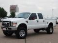 2008 Oxford White Ford F350 Super Duty Lariat Crew Cab 4x4  photo #4