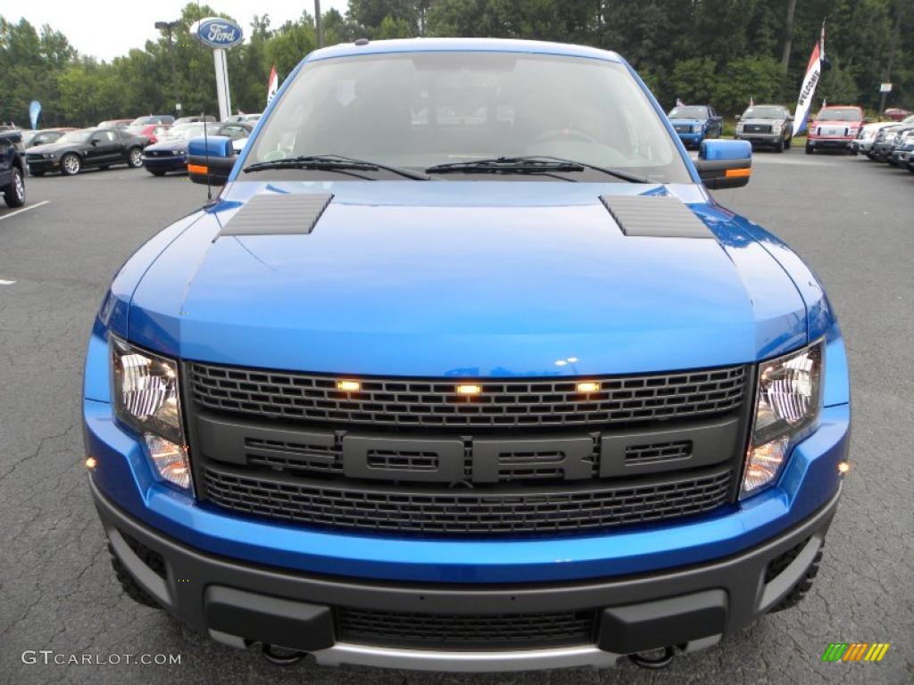 2010 F150 SVT Raptor SuperCab 4x4 - Blue Flame Metallic / Raptor Black photo #44