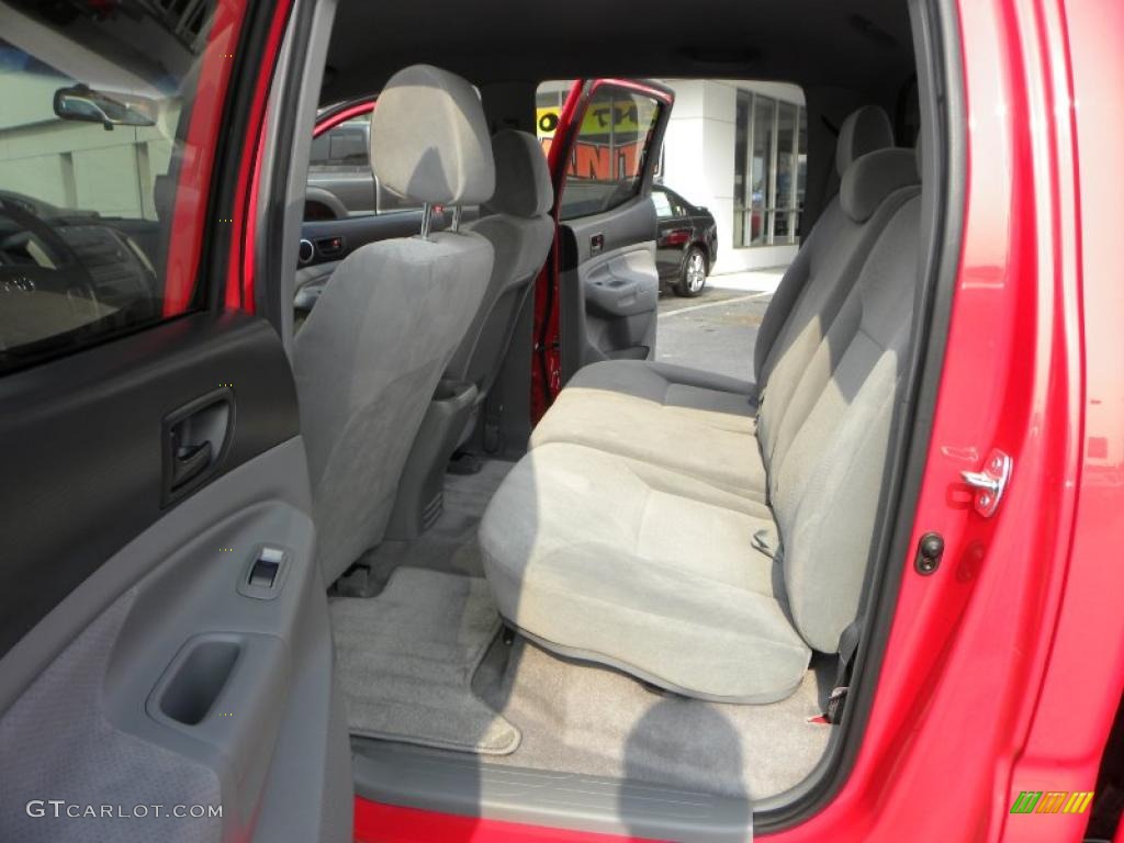 2007 Tacoma V6 SR5 PreRunner Double Cab - Radiant Red / Graphite Gray photo #9