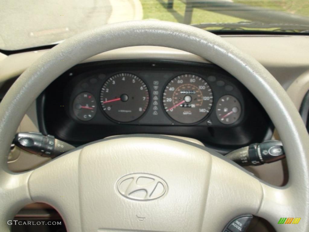 2001 Sonata  - White Pearl / Beige photo #21