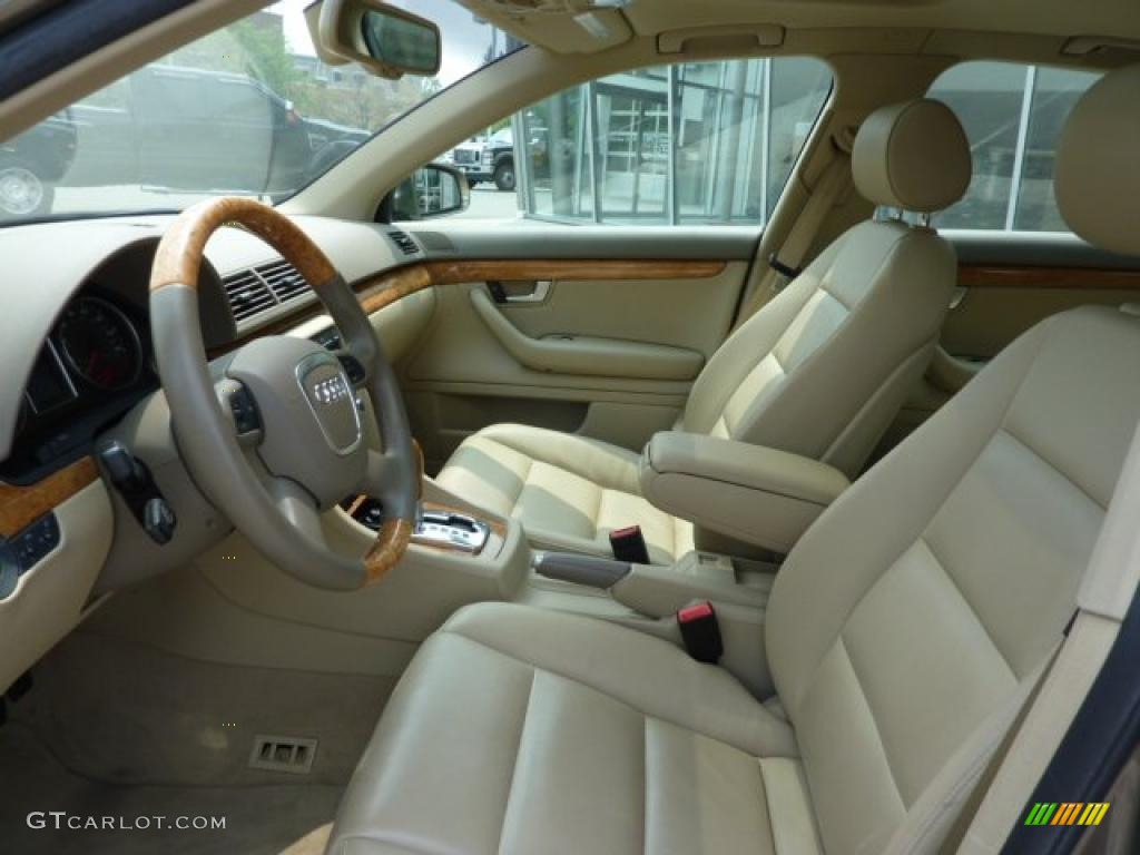 2007 A4 2.0T quattro Sedan - Dakar Beige Metallic / Beige photo #10