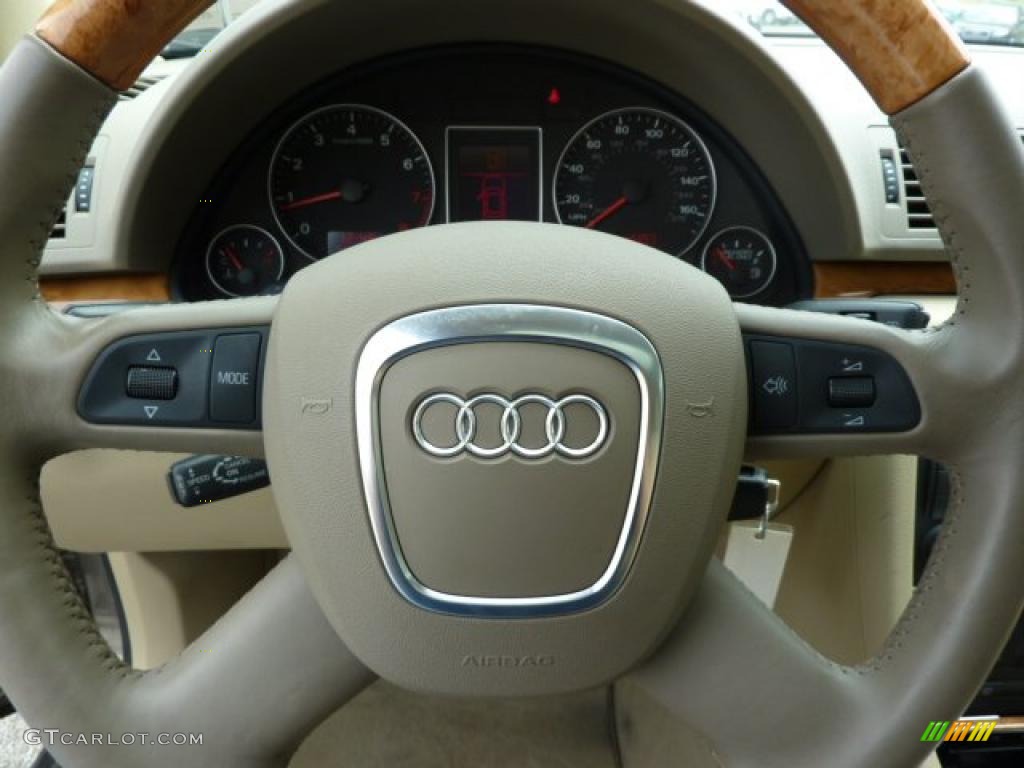 2007 A4 2.0T quattro Sedan - Dakar Beige Metallic / Beige photo #19