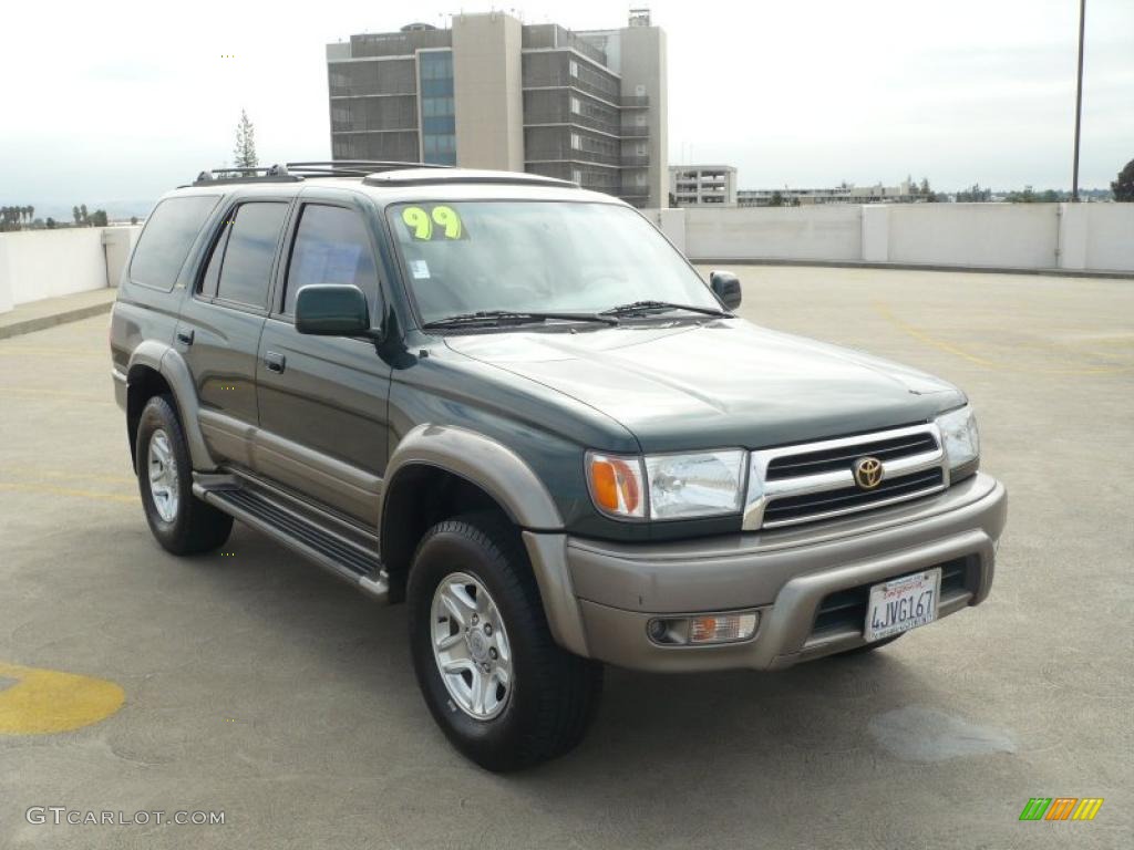 1999 4Runner Limited 4x4 - Imperial Jade Green Mica / Oak photo #1