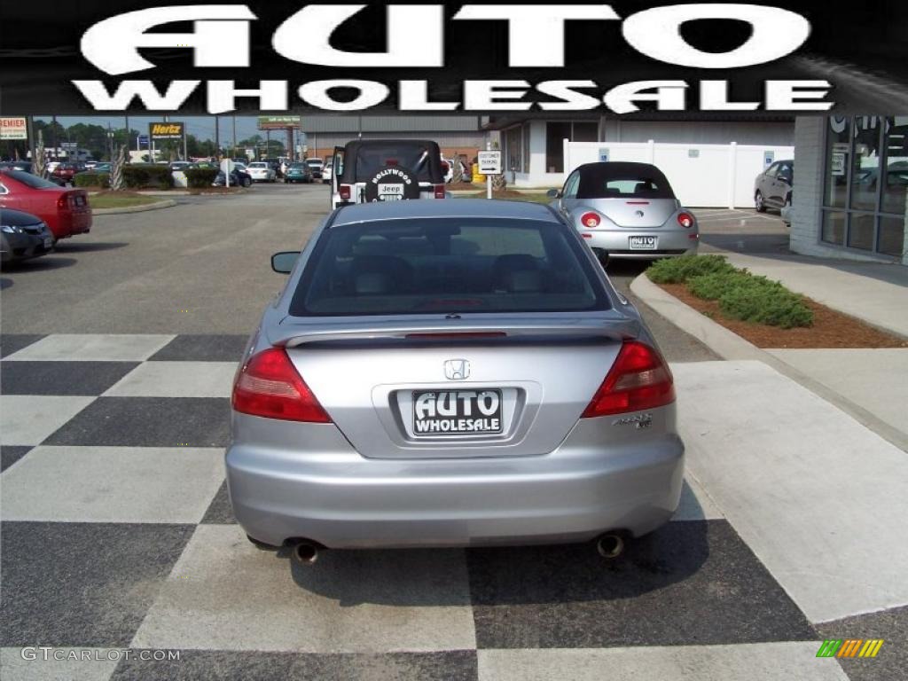 2003 Accord EX V6 Coupe - Satin Silver Metallic / Black photo #3