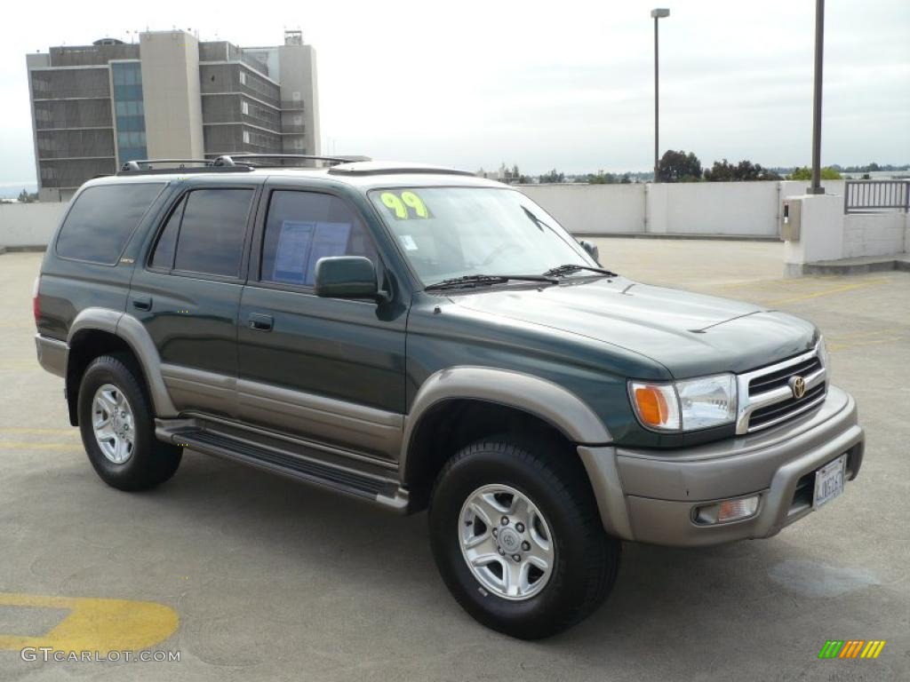 1999 4Runner Limited 4x4 - Imperial Jade Green Mica / Oak photo #10