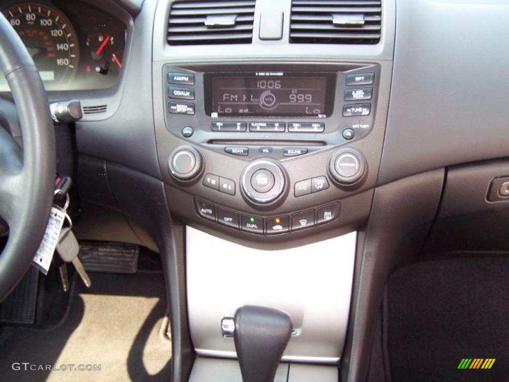 2003 Accord EX V6 Coupe - Satin Silver Metallic / Black photo #8