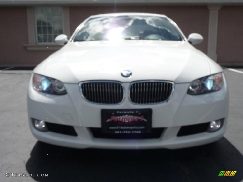 2007 3 Series 328i Coupe - Alpine White / Saddle Brown/Black photo #8