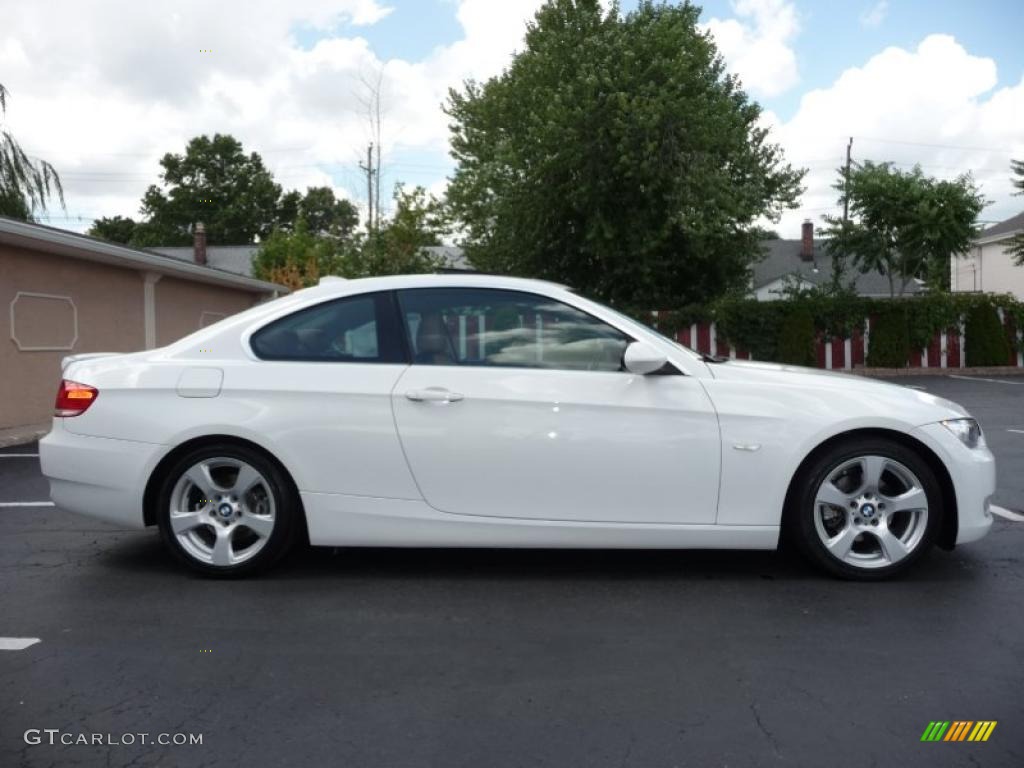 2007 3 Series 328i Coupe - Alpine White / Saddle Brown/Black photo #11