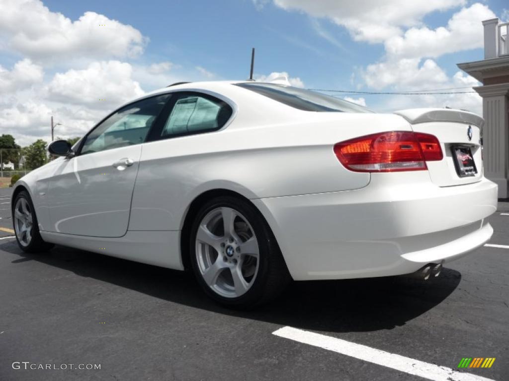 2007 3 Series 328i Coupe - Alpine White / Saddle Brown/Black photo #16