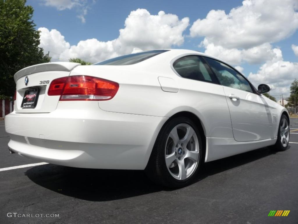 2007 3 Series 328i Coupe - Alpine White / Saddle Brown/Black photo #17