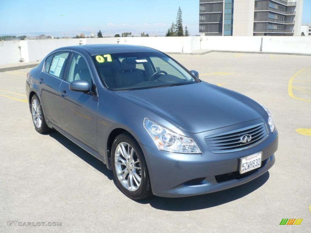 2007 G 35 S Sport Sedan - Lakeshore Slate Metallic / Stone Gray photo #1