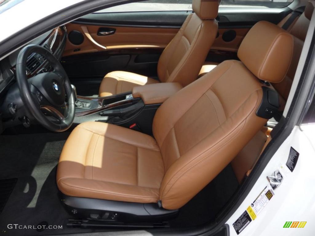2007 3 Series 328i Coupe - Alpine White / Saddle Brown/Black photo #21