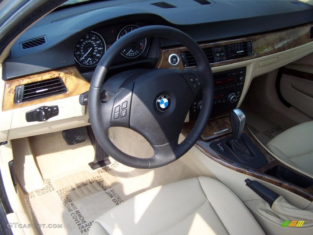 2008 3 Series 328i Sedan - Arctic Metallic / Beige photo #9