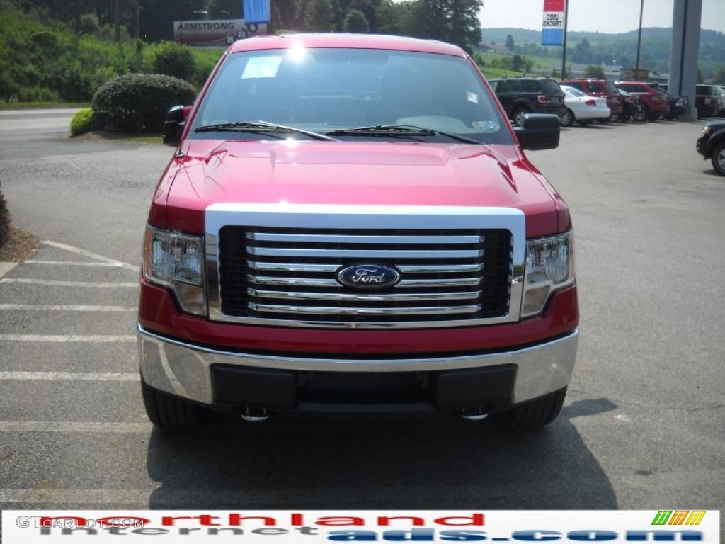 2010 F150 FX4 SuperCrew 4x4 - Red Candy Metallic / Medium Stone photo #3