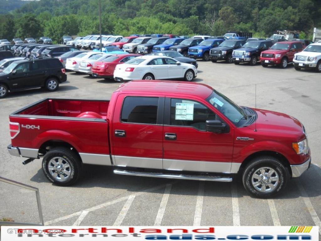 2010 F150 FX4 SuperCrew 4x4 - Red Candy Metallic / Medium Stone photo #5