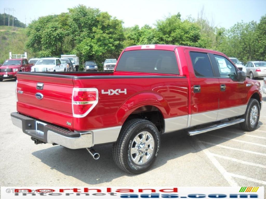 2010 F150 FX4 SuperCrew 4x4 - Red Candy Metallic / Medium Stone photo #6