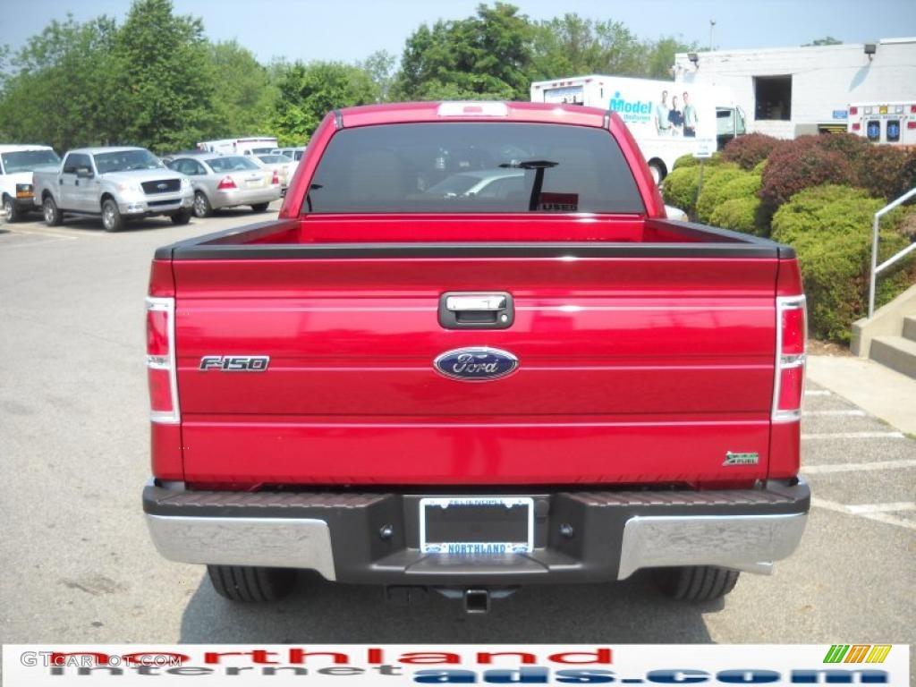 2010 F150 FX4 SuperCrew 4x4 - Red Candy Metallic / Medium Stone photo #7