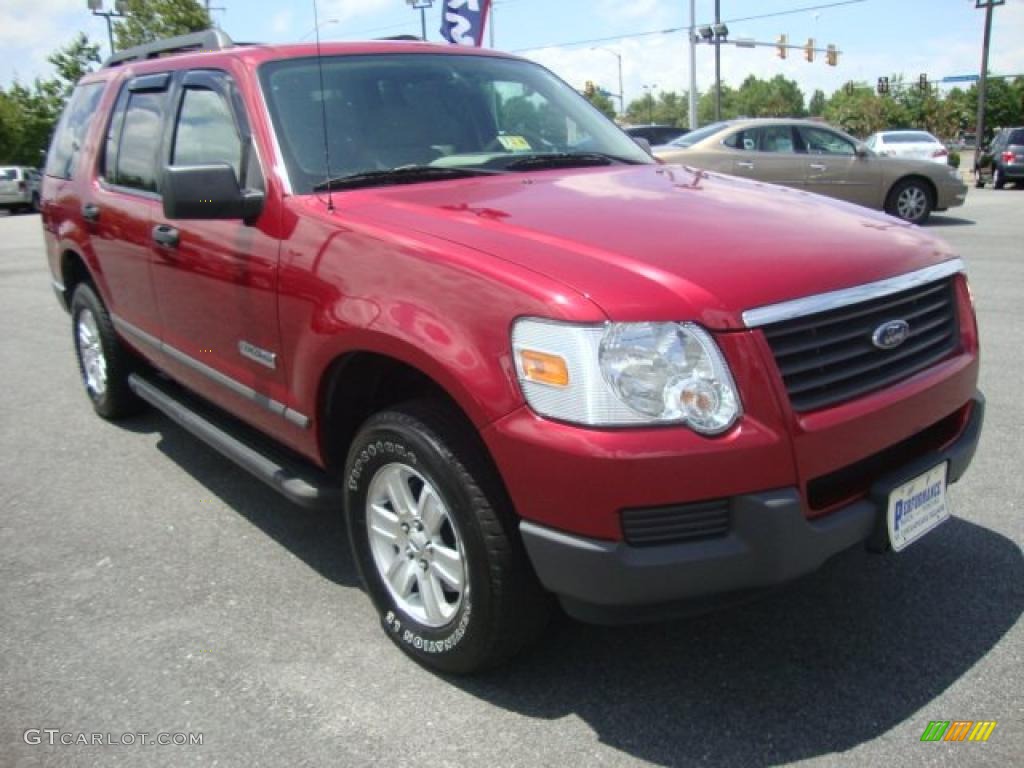 2006 Explorer XLS - Redfire Metallic / Stone photo #7