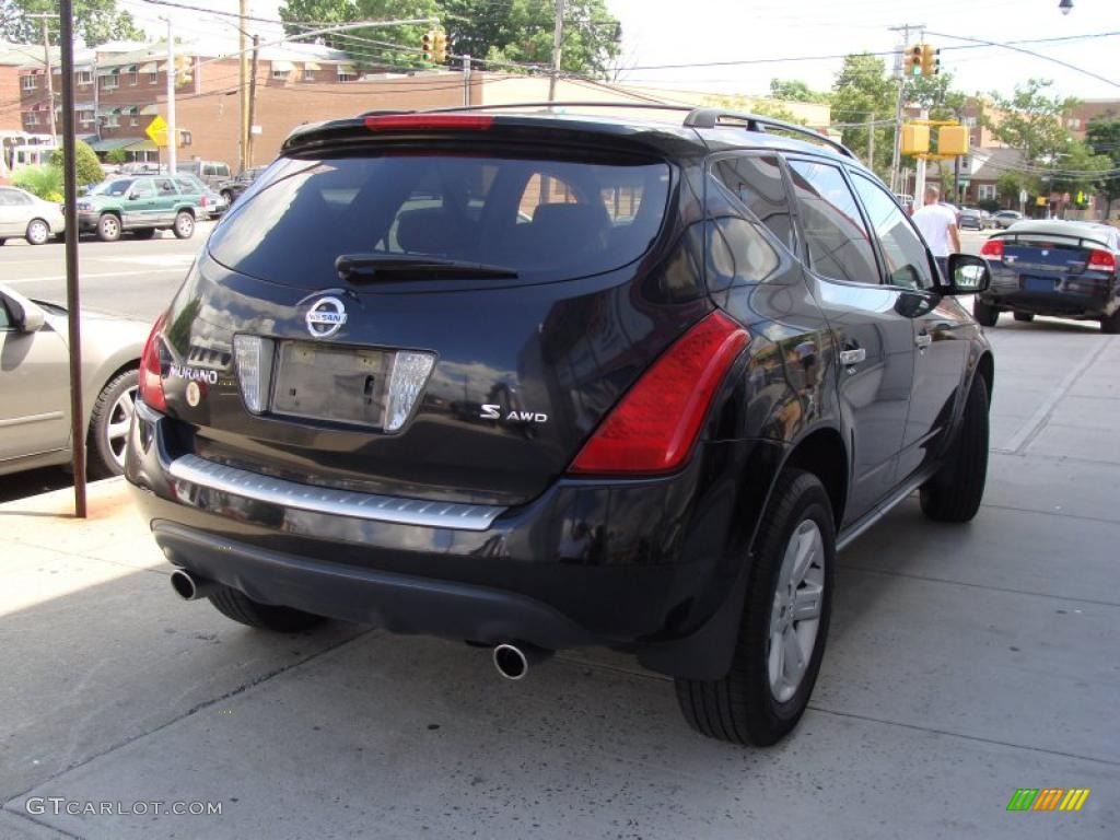 2006 Murano S AWD - Super Black / Charcoal photo #5